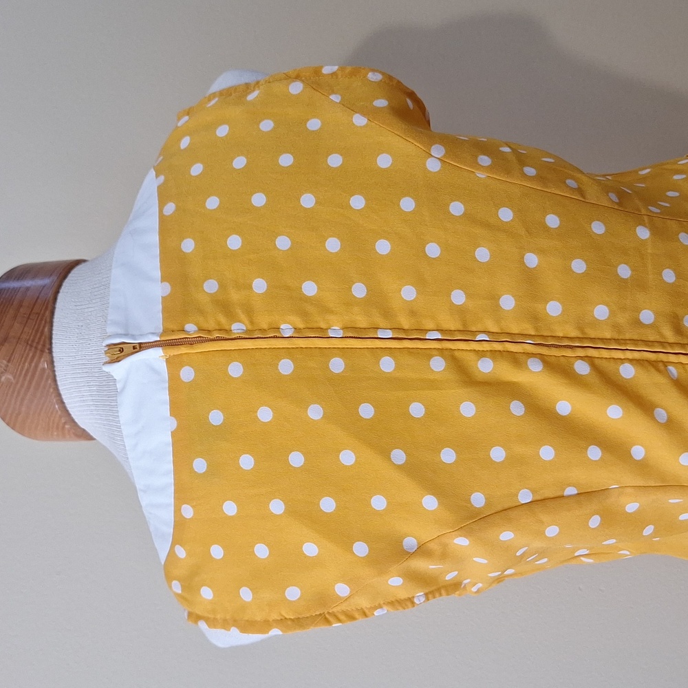 Unique Vintage Style Yellow Polka Dot Dress Smak Parlour Sized Medium - Picture 5 of 6